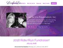 Tablet Screenshot of liveforliv.com